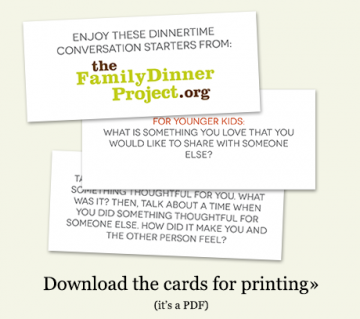 Conversation Cards - The Family Dinner Project - The Family Dinner Project