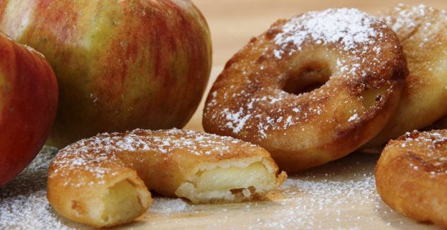 Easy apple doughnuts