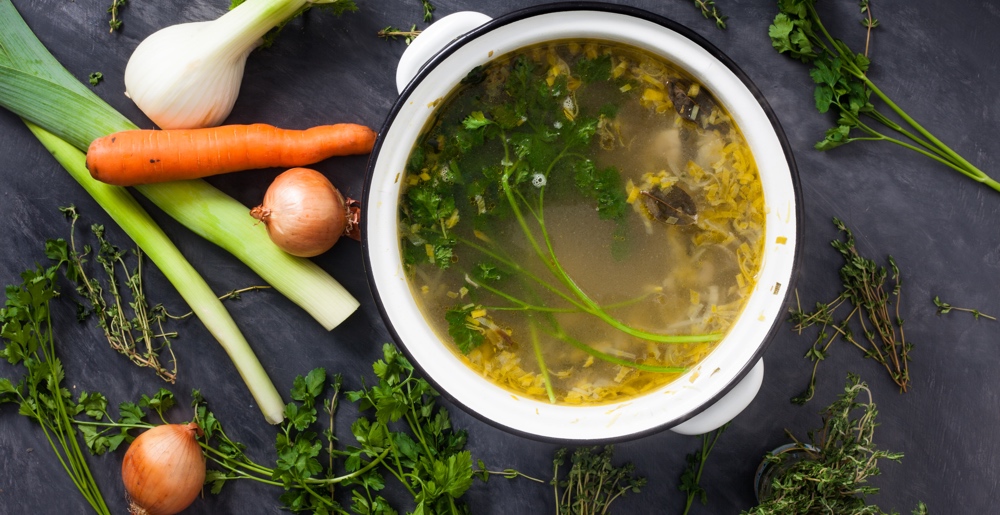 Slow Cooker Vegetable Stock The Family Dinner Project The Family