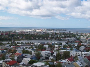Reykjavik from the roof of the Saga Museum