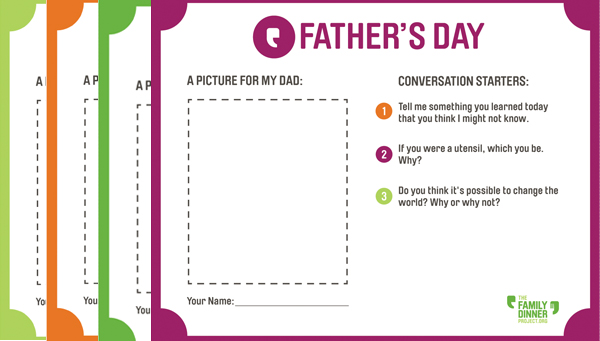 fathers day placemats