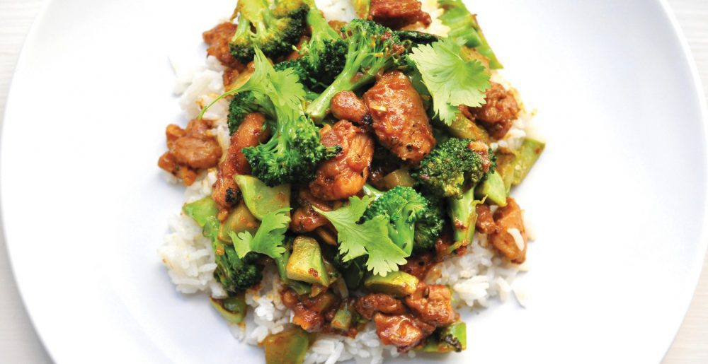 Peanut Chicken and Broccoli with Coconut Rice The Family Dinner
