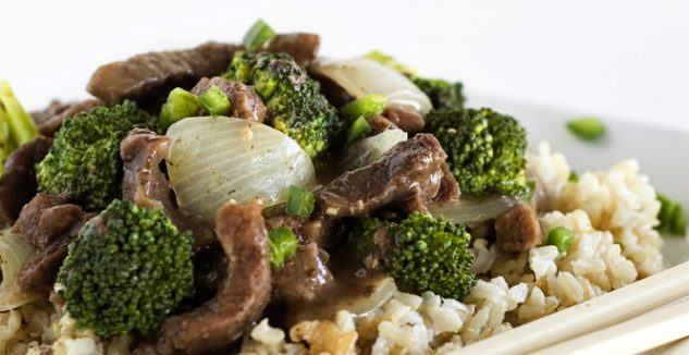 Beef, Brown Rice, and Broccoli Stir-Fry