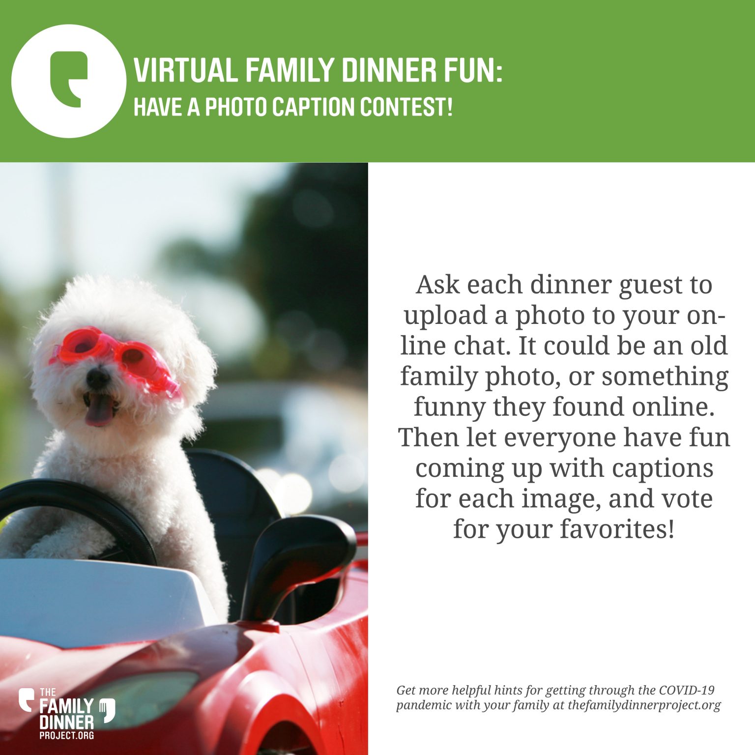 Photo Caption Contest - The Family Dinner Project - The Family Dinner